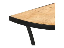 Mesa auxiliar de madera maciza de mango 110x40x77 cm