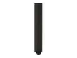 Mesa auxiliar de madera maciza acacia y hierro 35x35x45 cm