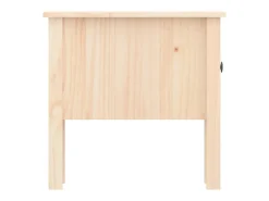Mesa auxiliar de madera maciza de pino 50x50x49 cm