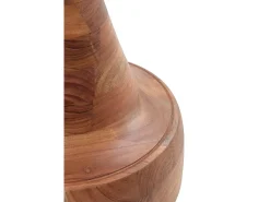 Mesa auxiliar de madera natural de acacia