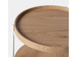 Mesa auxiliar de Madera Natural 45 x 50- Dan