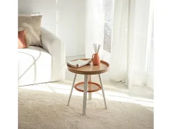 Mesa auxiliar de Madera Natural 55 x 50- Birta