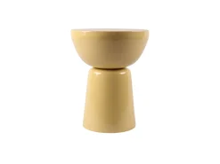 Mesa auxiliar de metal - Amarillo claro brillante - MENIRO