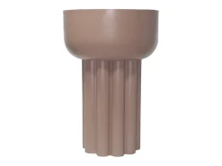 Mesa auxiliar de metal - Color: Beige - NILARA