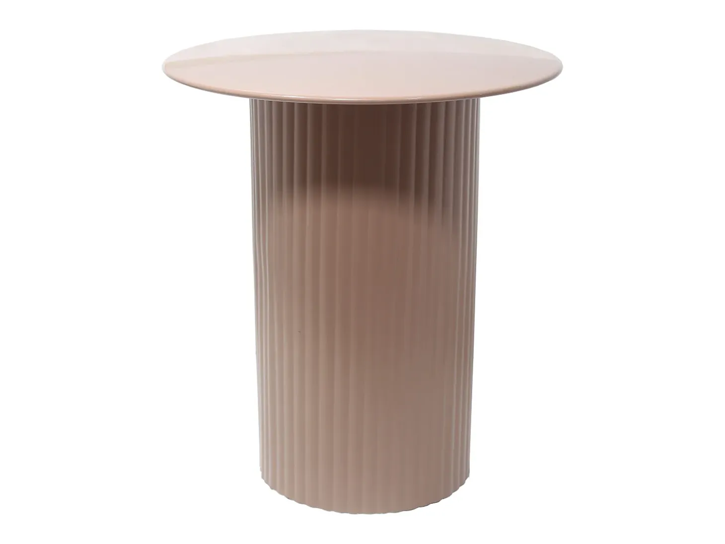 Mesa auxiliar de metal - Color: Beige - SUADA