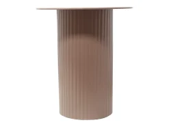 Mesa auxiliar de metal - Color: Beige - SUADA