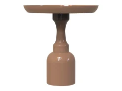 Mesa auxiliar de metal - Topo brillante - KYRESA