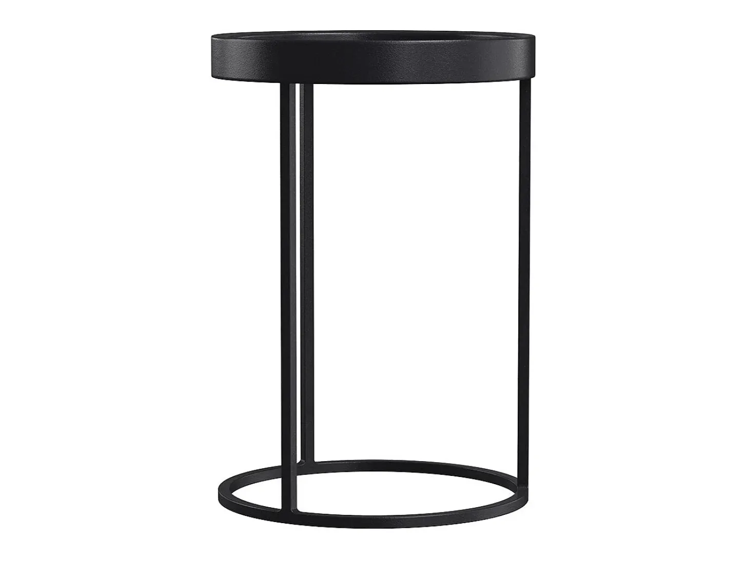Mesa auxiliar de metal negro (juego de 2) - Swan