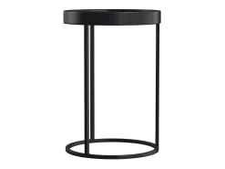Mesa auxiliar de metal negro (juego de 2) - Swan