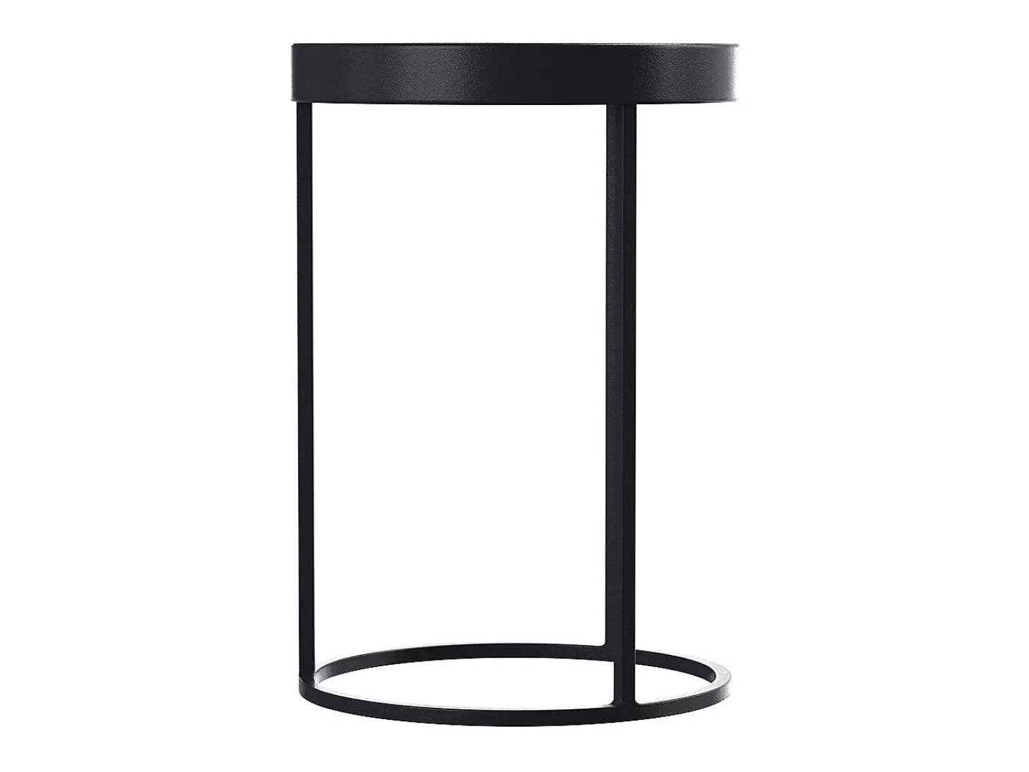 Mesa auxiliar de metal negro (juego de 2) - Swan