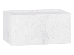 Mesa auxiliar de mármol – blanco – Crow Wide