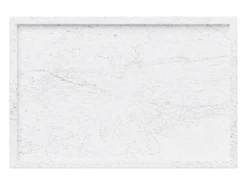 Mesa auxiliar de mármol – blanco – Crow Wide