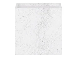 Mesa auxiliar de mármol – blanco – Crow