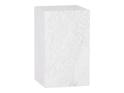 Mesa auxiliar de mármol – blanco – Dove Tall