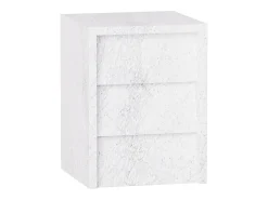 Mesa auxiliar de mármol – blanco – Pelican