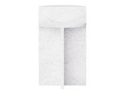 Mesa auxiliar de mármol – blanco – Swan Tall
