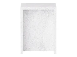 Mesa auxiliar de mármol – blanco – Falcon