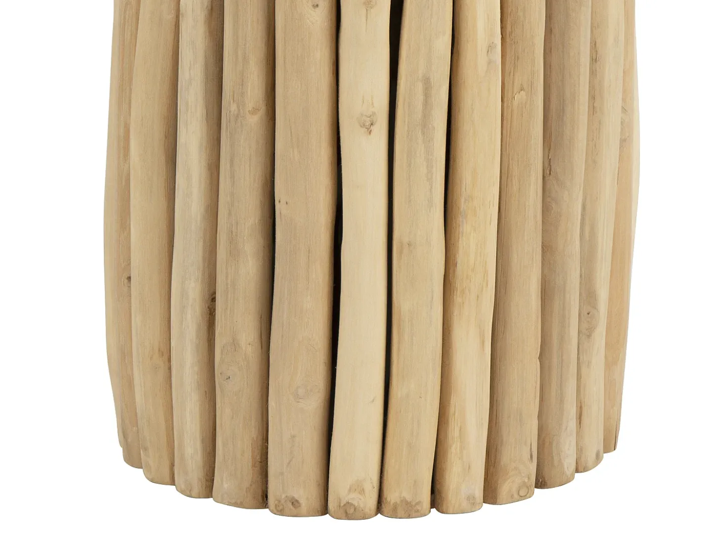 Mesa auxiliar de teca - Color: natural - LUTIANA