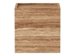 Mesa auxiliar de travertino – nogal – Crow