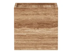 Mesa auxiliar de travertino – nogal – Crow