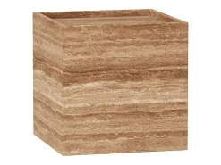 Mesa auxiliar de travertino – nogal – Crow