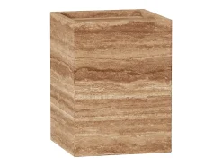 Mesa auxiliar de travertino – nogal – Crow Low