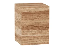 Mesa auxiliar de travertino – nogal – Dove Low