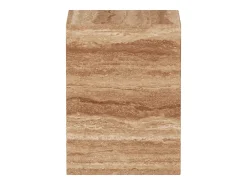 Mesa auxiliar de travertino – nogal – Dove Low