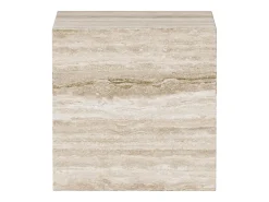 Mesa auxiliar de travertino – beige – Dove