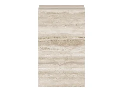 Mesa auxiliar de travertino – beige – Dove Tall