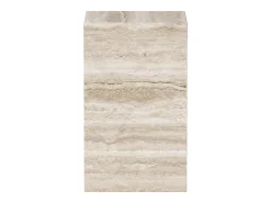 Mesa auxiliar de travertino – beige – Dove Tall
