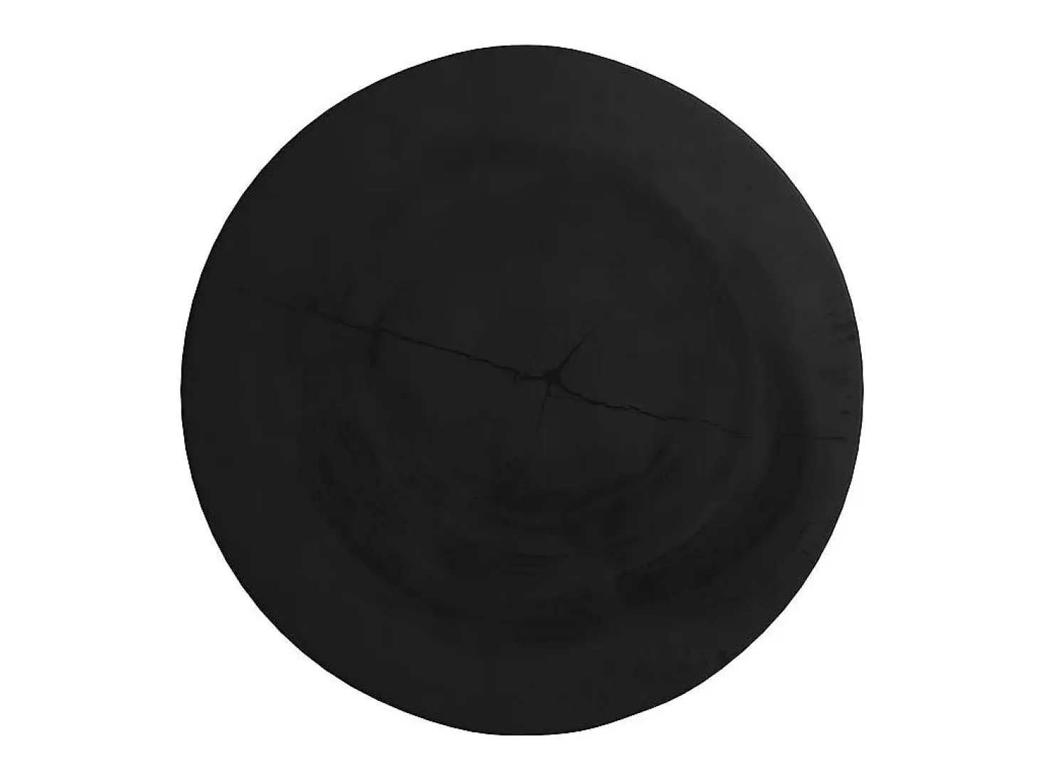 Mesa auxiliar en madera de suar negra D35cm - Chowi