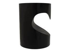 Mesa auxiliar en madera de suar negra D35cm - Chowi