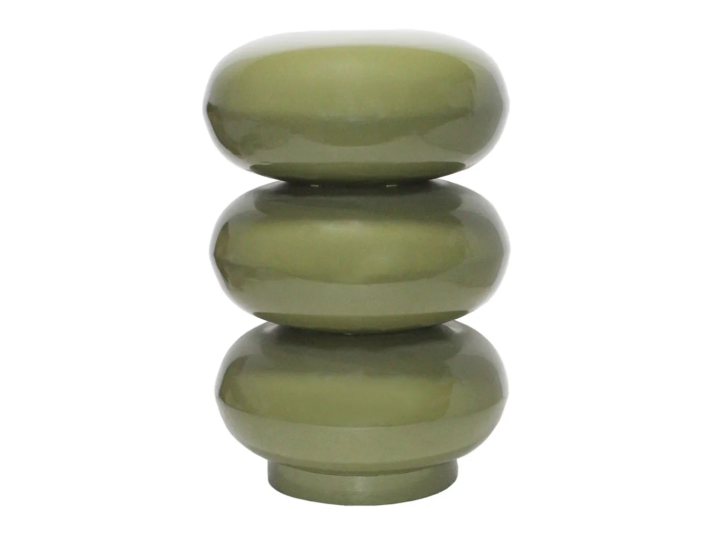 Mesa auxiliar en metal - Verde caqui - SANIYA