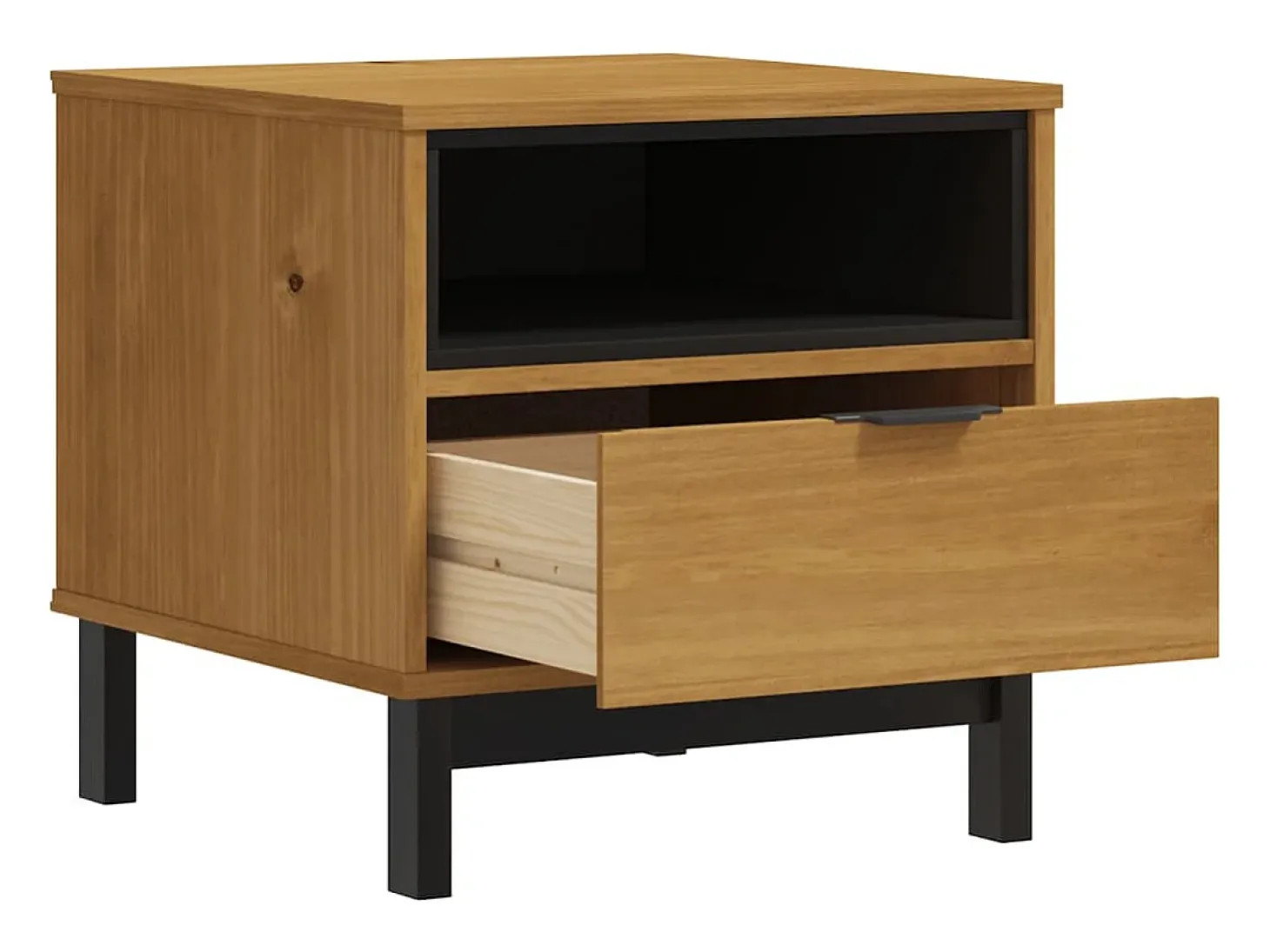 Mesa auxiliar FLAM madera maciza de pino 50x50x50 cm
