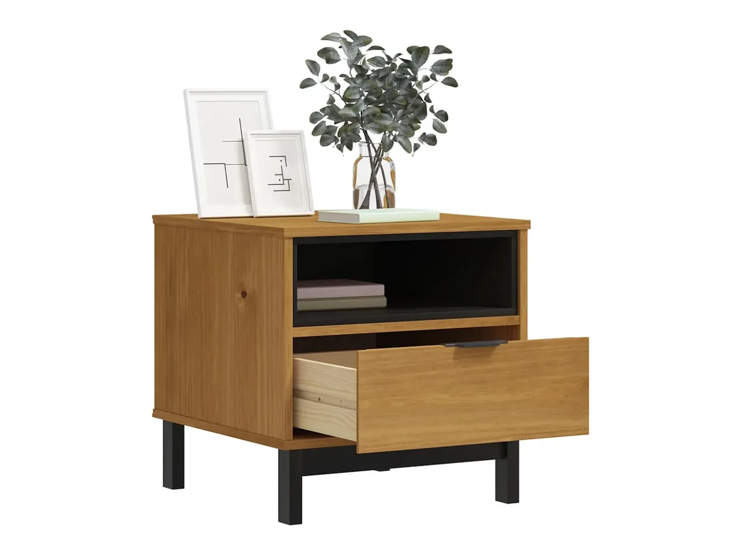 Mesa auxiliar FLAM madera maciza de pino 50x50x50 cm