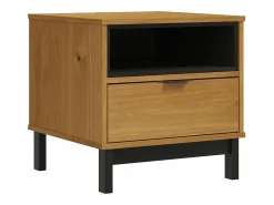 Mesa auxiliar FLAM madera maciza de pino 50x50x50 cm
