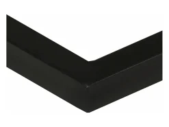 Mesa auxiliar forma de U madera maciza de mango 45x30x61 cm
