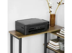 Mesa Auxiliar Giratoria Mesa de Ordenador en Forma de L Escritorio de Esquina en Estilo Industrial 133 x 69 x 30 cm FWT83-PF SoBuy ES