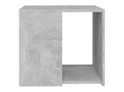 Mesa auxiliar madera contrachapada gris hormigón 50x50x45 cm