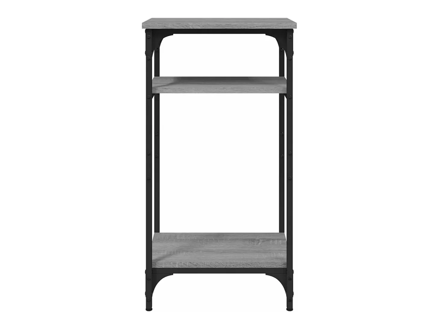 Mesa auxiliar madera contrachapada gris Sonoma 40x30x75 cm