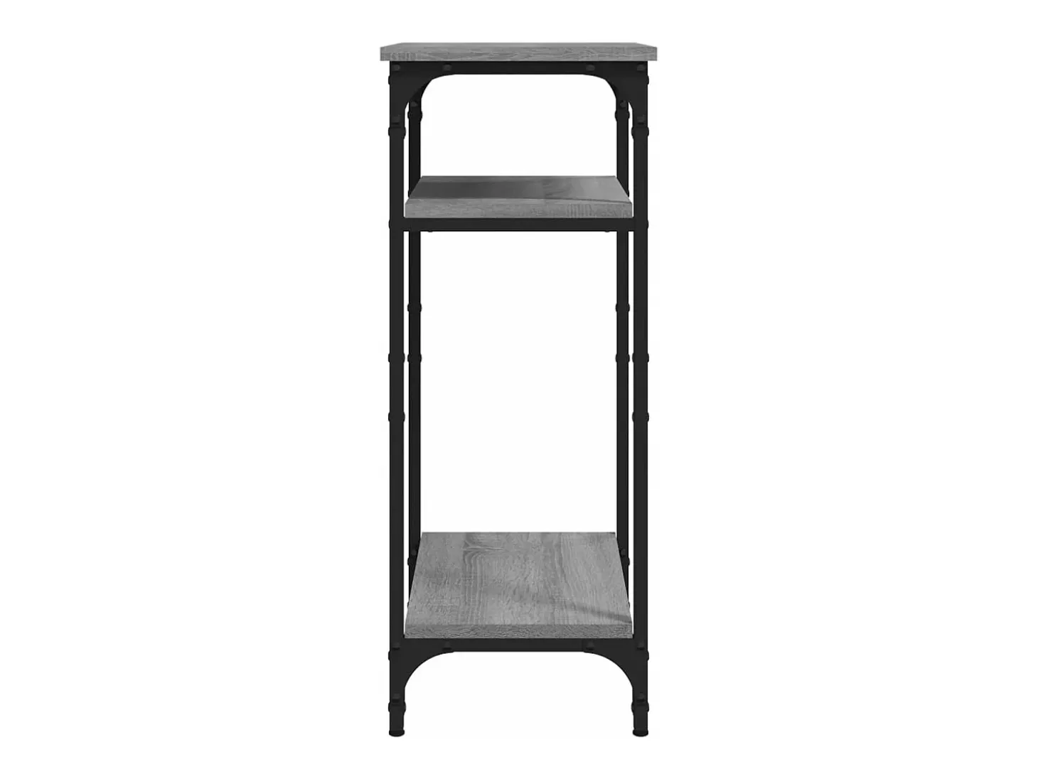 Mesa auxiliar madera contrachapada gris Sonoma 40x30x75 cm