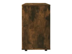 Mesa auxiliar madera contrachapada roble ahumado 70x35x55 cm