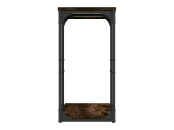 Mesa auxiliar madera contrachapada roble ahumado 40x30x60 cm