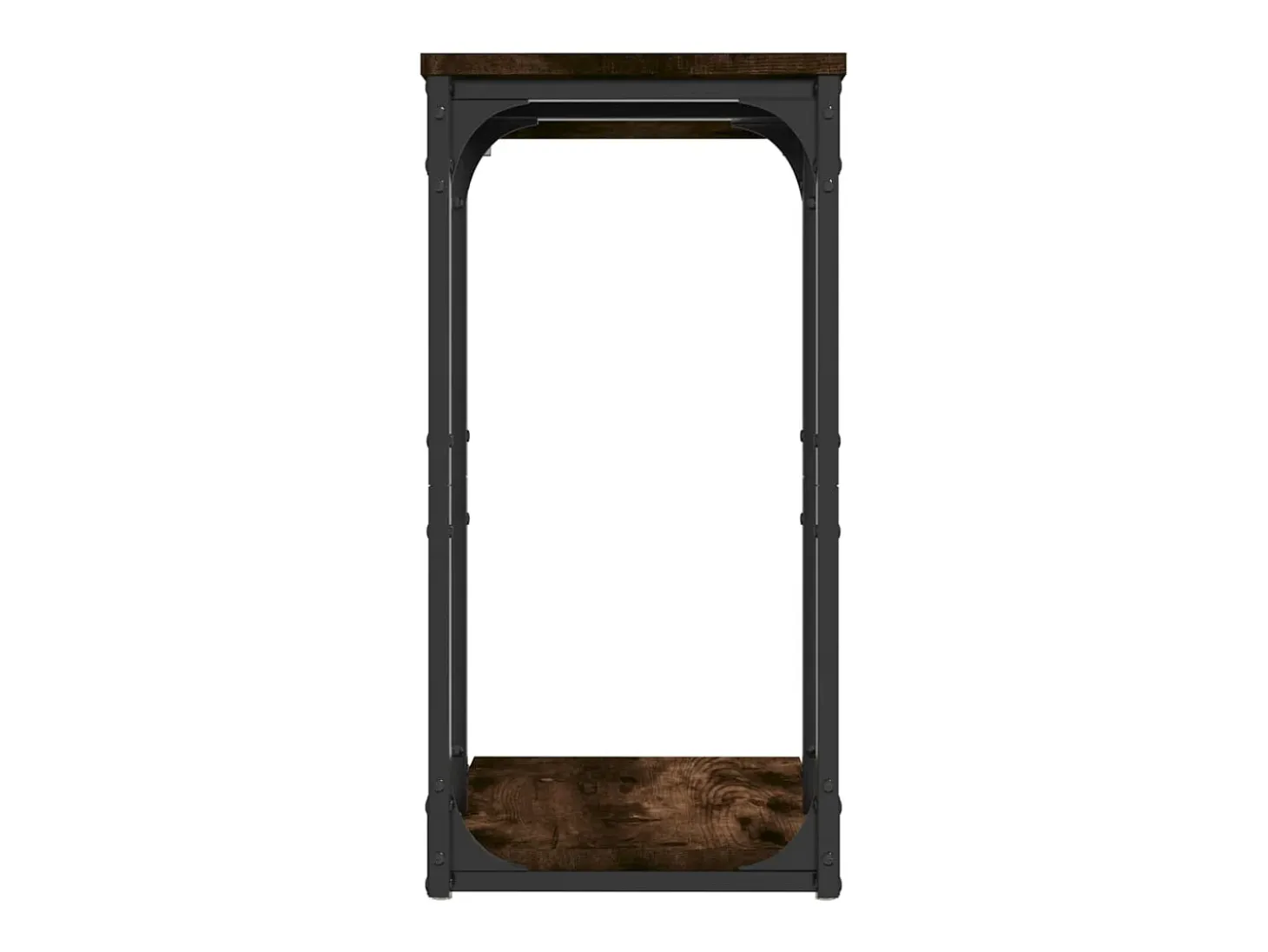 Mesa auxiliar madera contrachapada roble ahumado 40x30x60 cm