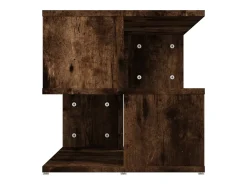 Mesa auxiliar madera contrachapada roble ahumado 40x40x40 cm