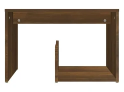 Mesa auxiliar madera contrachapada roble marrón 59x36x38 cm