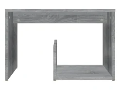 Mesa auxiliar madera contrachapada gris Sonoma 59x36x38 cm