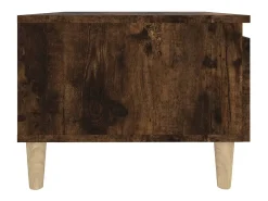 Mesa auxiliar madera contrachapada roble ahumado 50x46x35 cm