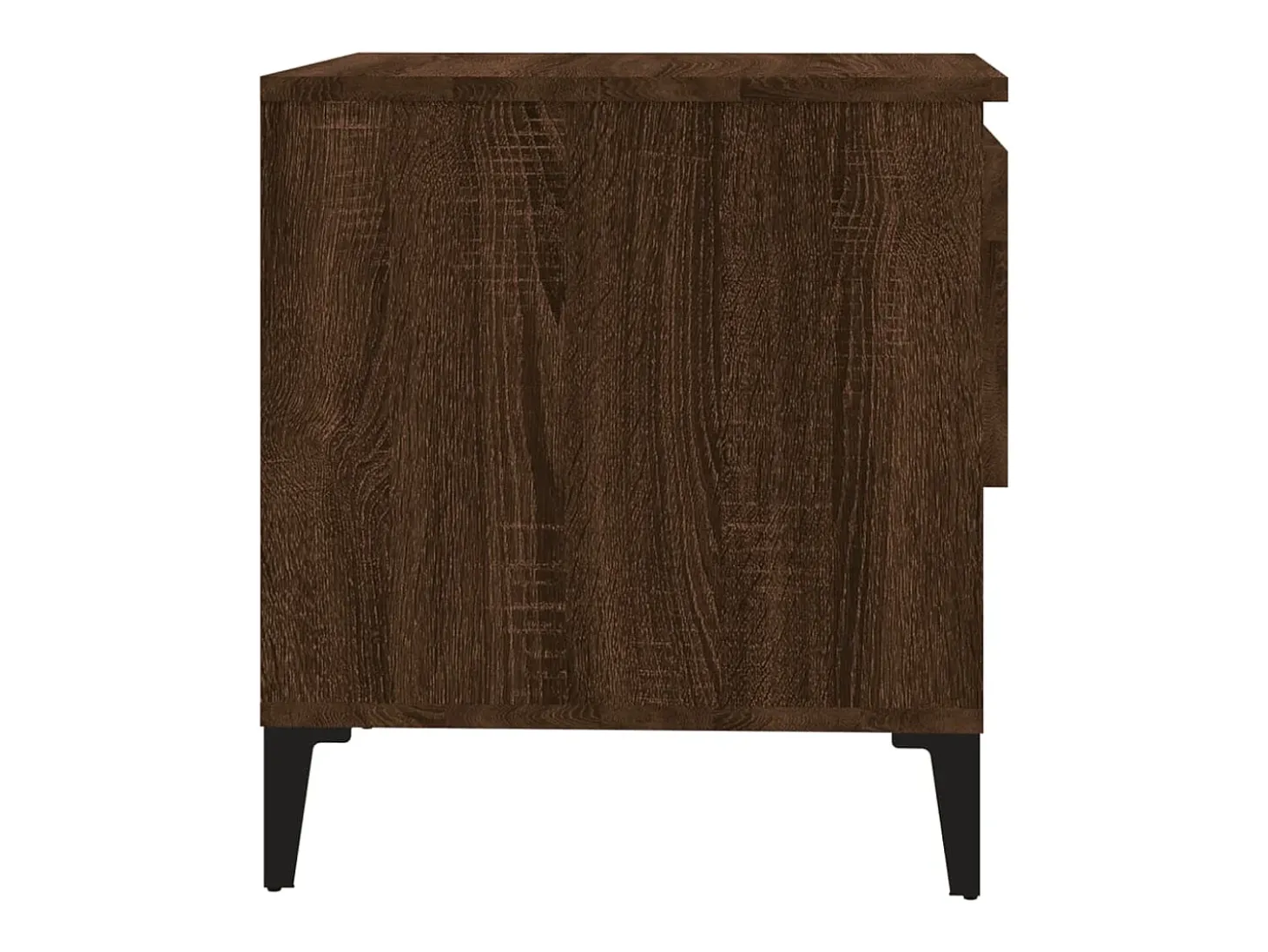 Mesa auxiliar madera contrachapada roble marrón 50x46x50 cm